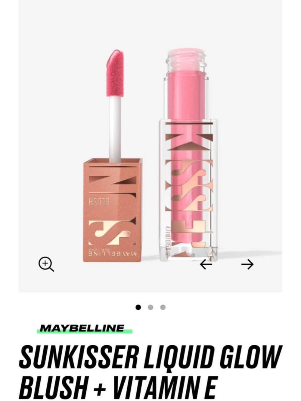 Maybelline Sunkisser Liquid Glow Blush & Lip Balm - Soft Pink
